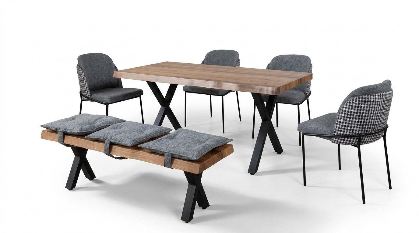 Dining table 4 chairs bench seat bench seat original set dining set dining room