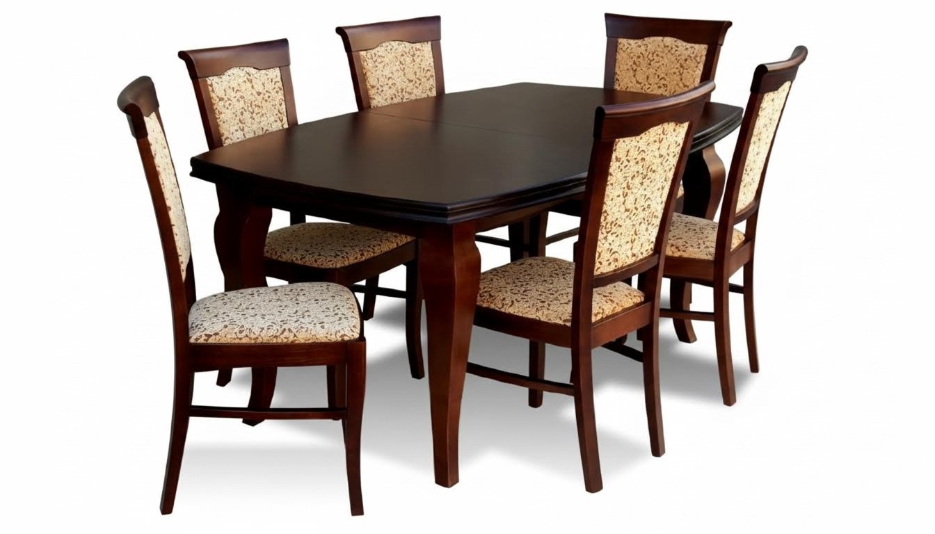 Dining table + 6x chairs Dining room set Dining group Modern table New Z11