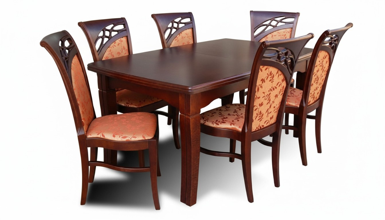 Dining table + 6 chairs dining room set dining group group table tables new Z29
