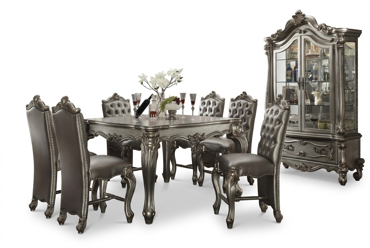 Dining Table 6 x Chairs Dining Set Wooden Table 7pcs Group Set