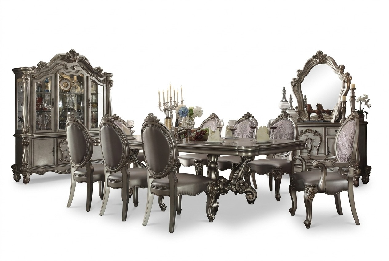 Dining Table & 8x Chairs Dining Room Set Classic Table Chair Tables Baroque