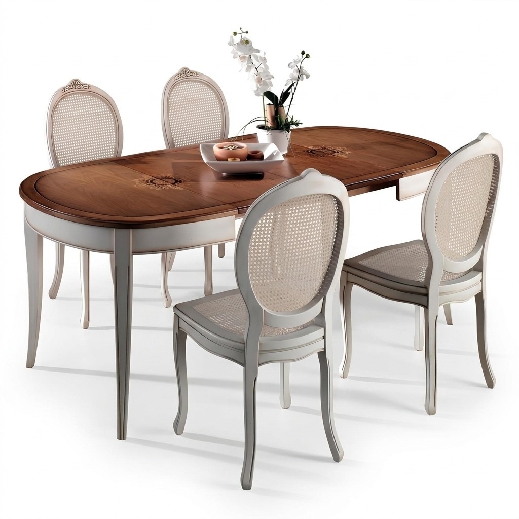 Dining table antique style solid wood Italian dining tables table wood tables furniture