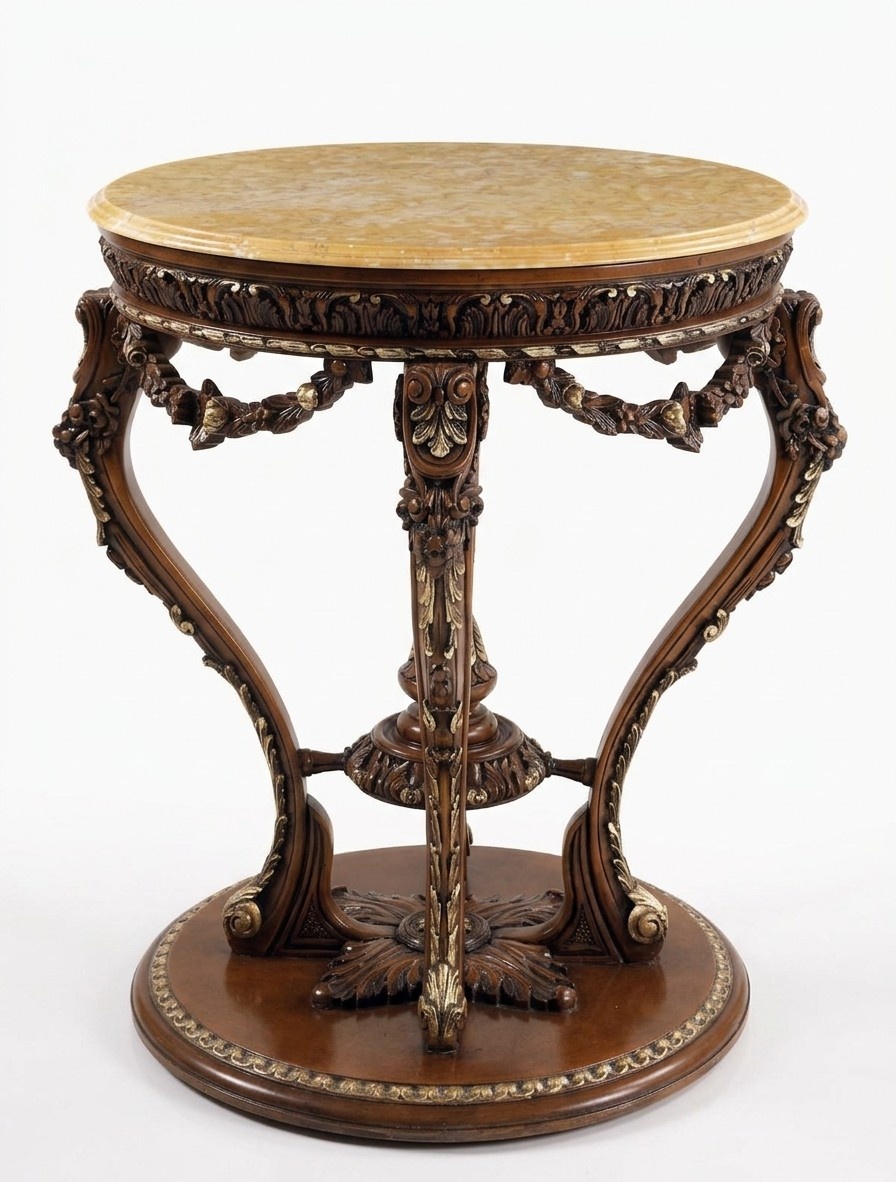 Dining table antique style solid wood furniture Italian dining table table wood tables