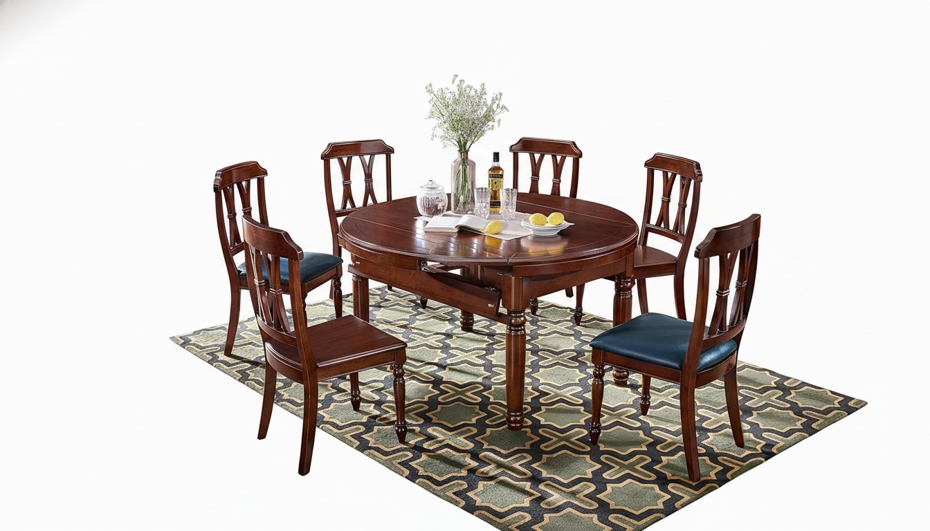 Dining Table Design Furniture Furnishing Sliding Table Tables Solid Wood Table