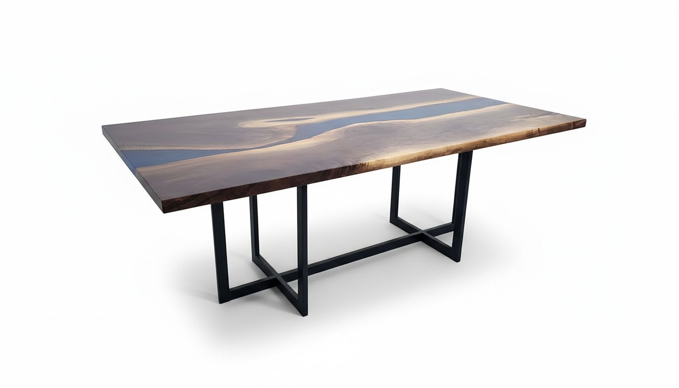 Dining table design table resin Modern tables sea ocean river furniture 220x90 epoxy