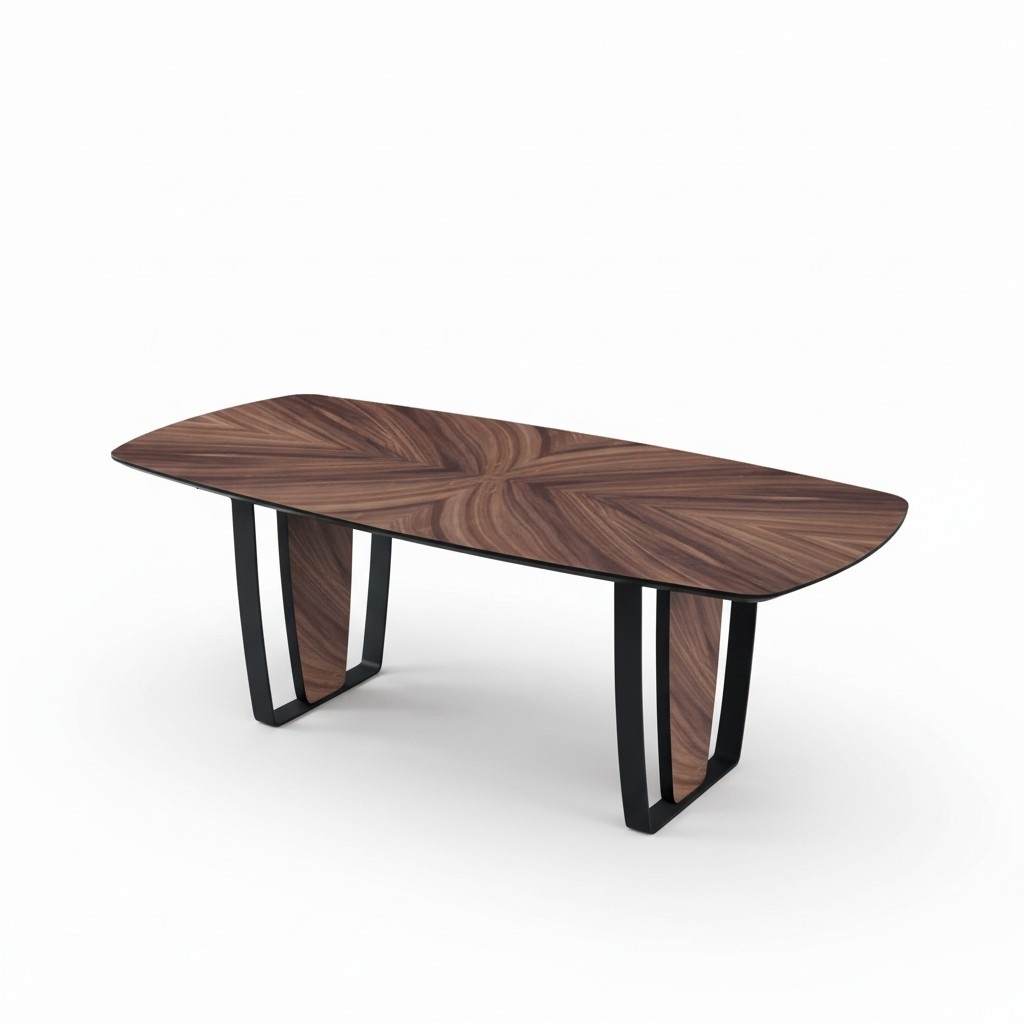 Dining table dining room table wooden table brown metal dining room furniture