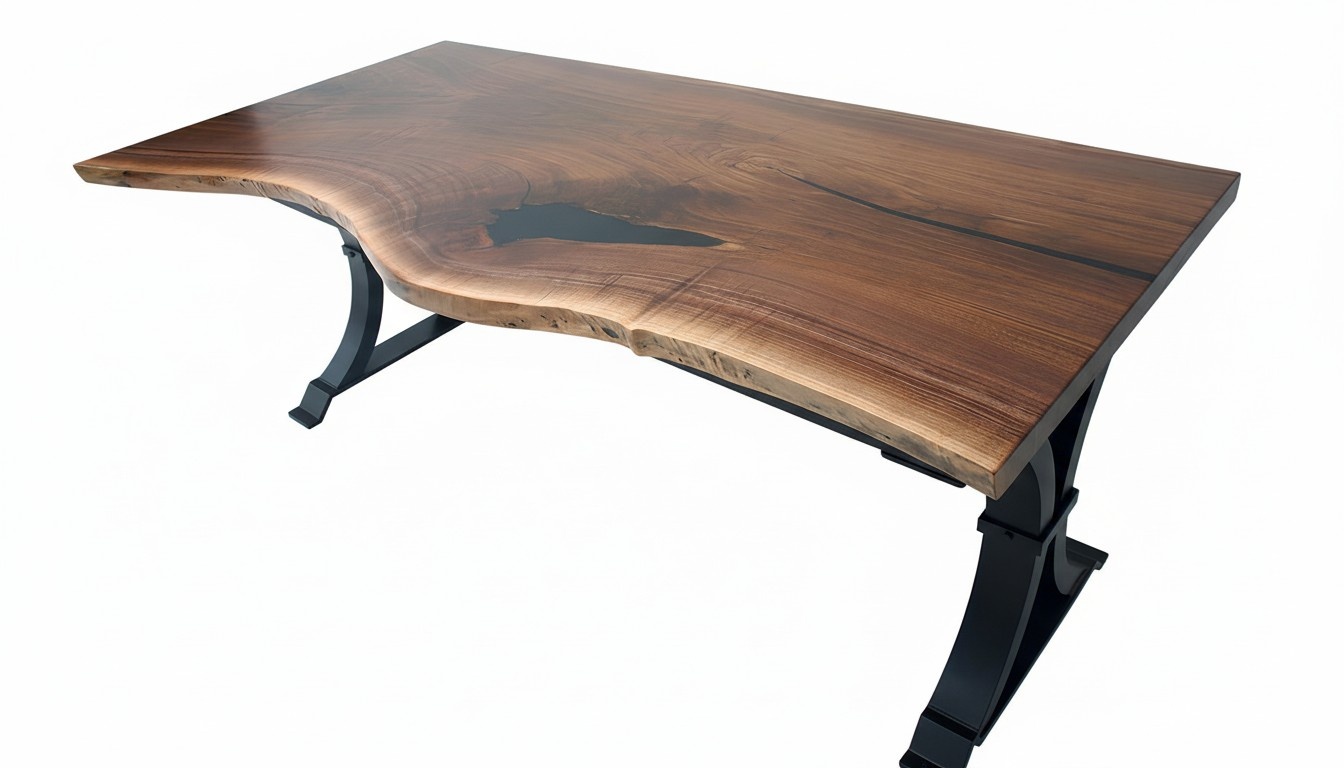 dining table epoxy resin real solid wood furniture waterfall epoxy table 200x90 new