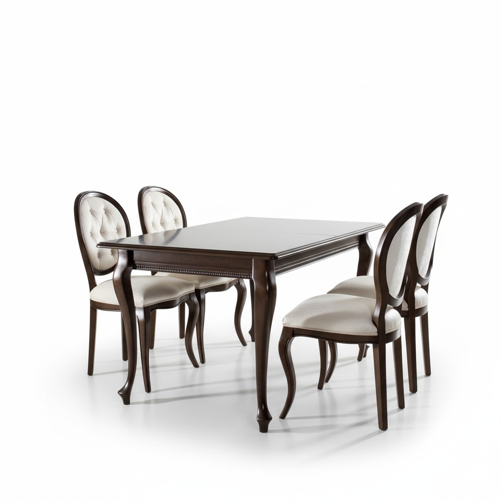 Dining Table Furniture 4x Chairs Group Design Dining Room Set Wood