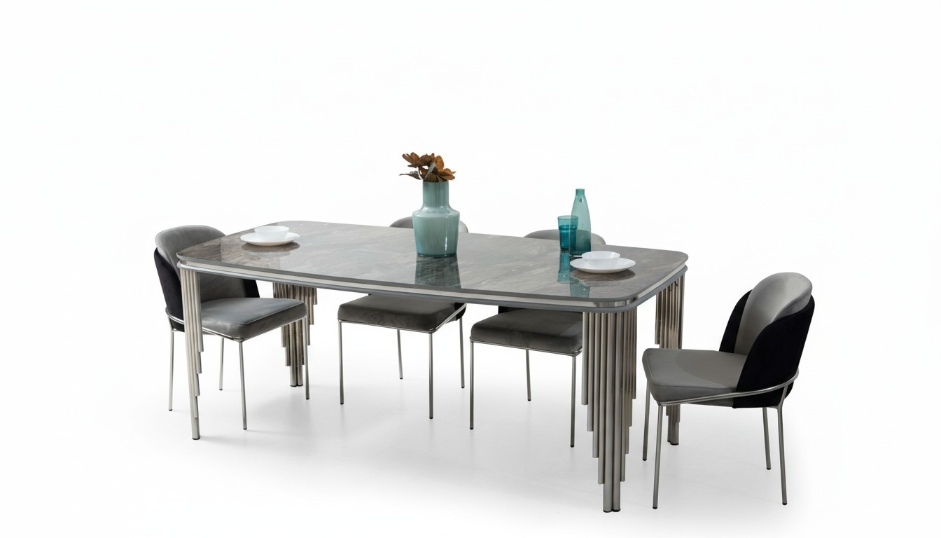 Dining Table Group 4x Chairs Dining Set Chair Set Table 5pcs Set New