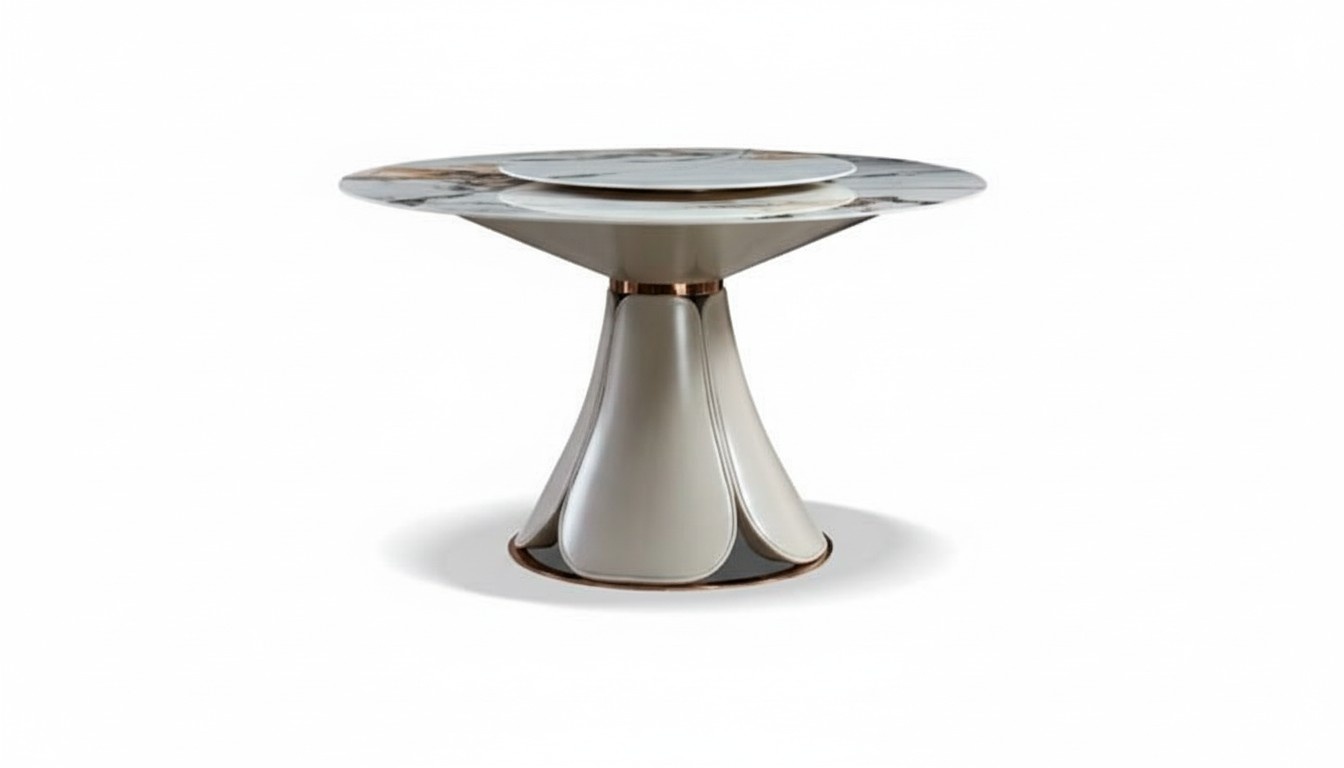 Dining table leather stone tables wood luxury modern design furniture table dining room new