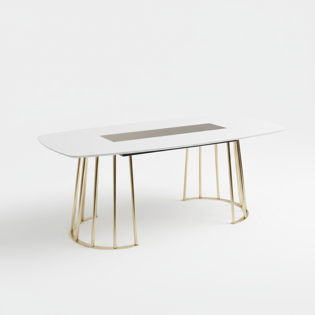 Dining table luxury wooden kitchen table dining table modern white