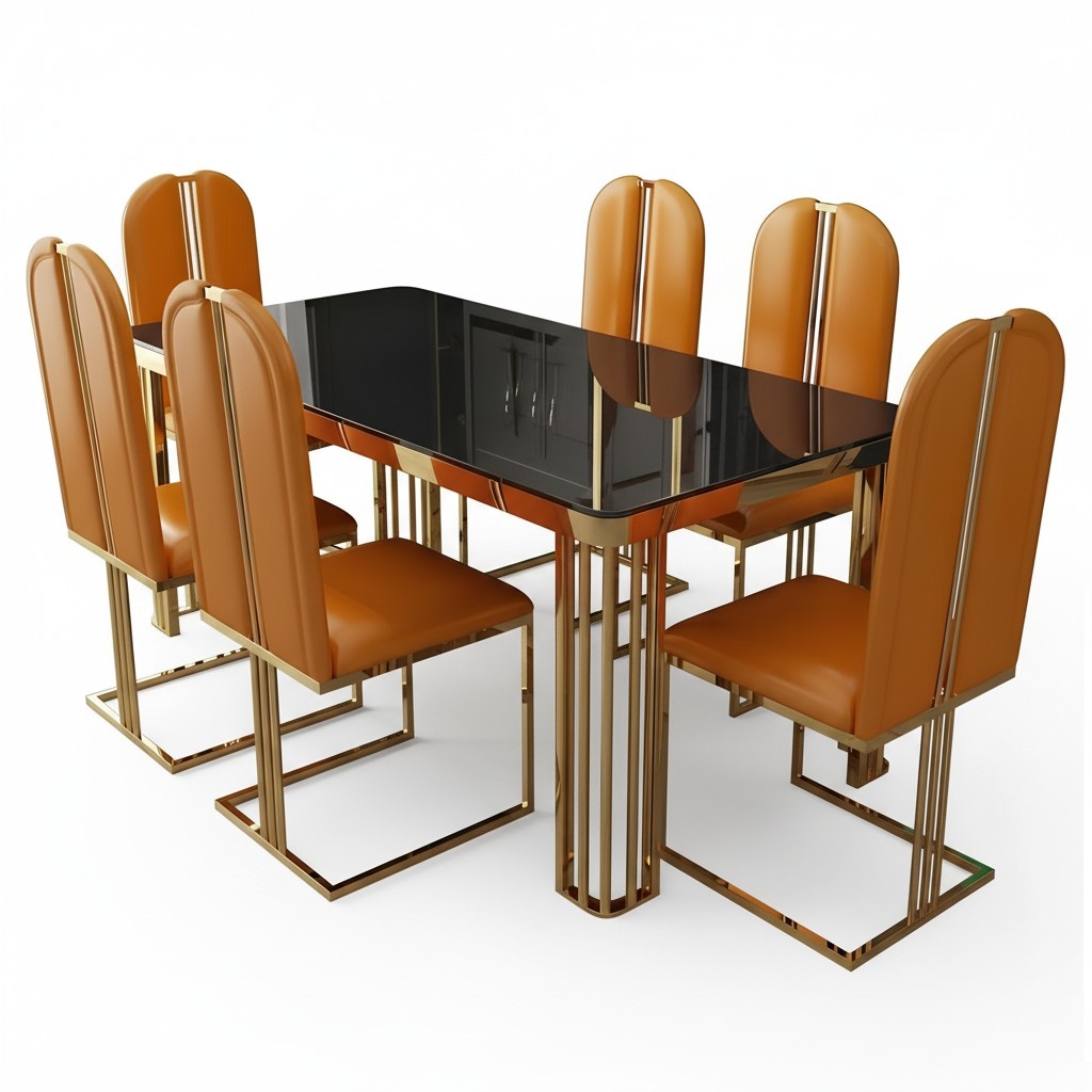 Dining Table Marble Imitation Dining Tables Dining Room Tables Design Stainless Steel Furniture