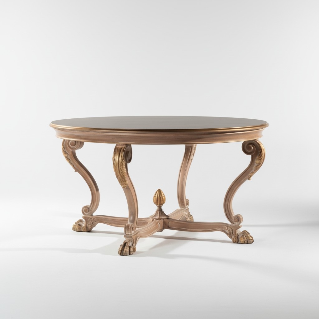 Round coffee table luxury design coffee table coffee side tables baroque rococo