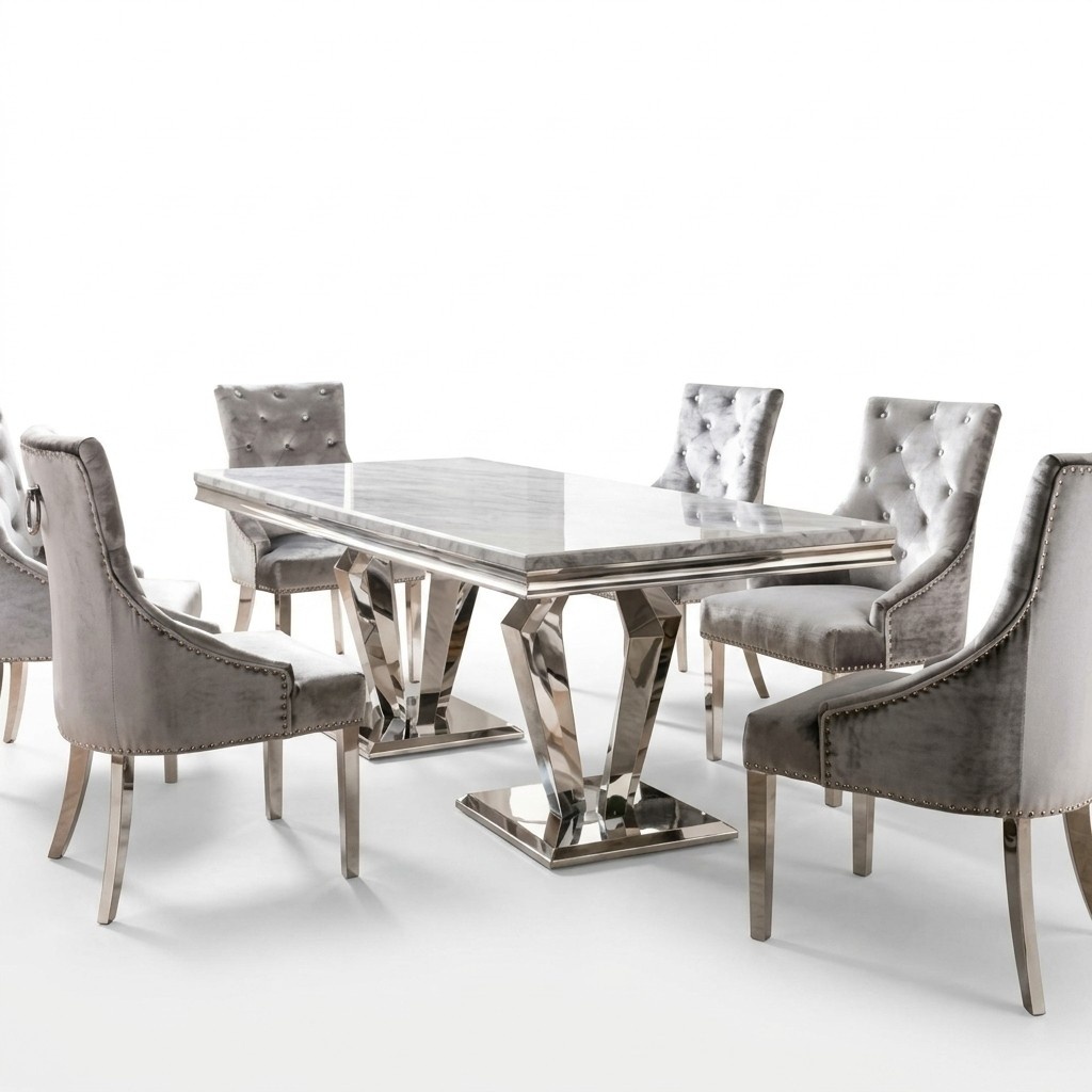 Dining Table Modern Dining Room Living Room Kitchen Tables Design Table Stainless Steel Metal