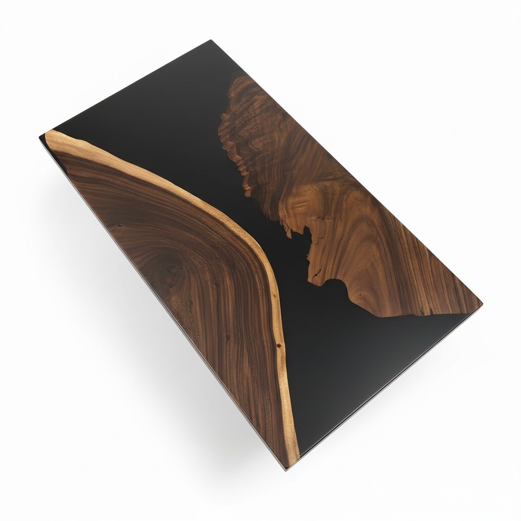 Dining Table River Table Real Wood River Table Solid Epoxy Tables 150x80 New