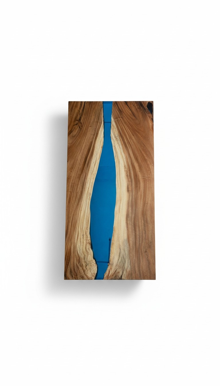 Dining Table River Table Real Wood River Table Solid Epoxy Tables 200x90 New