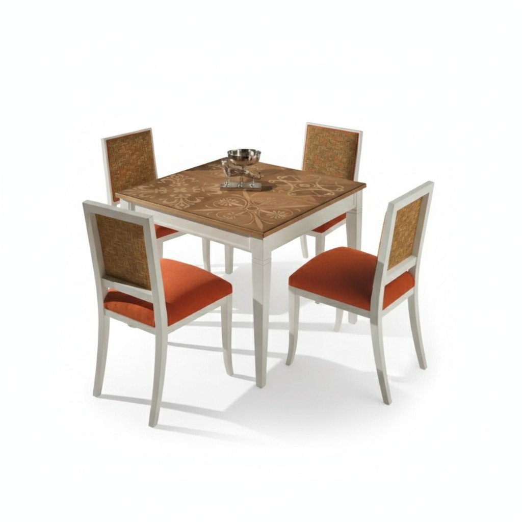 Dining table set dining room furniture furnishings 4 chairs set 5pcs