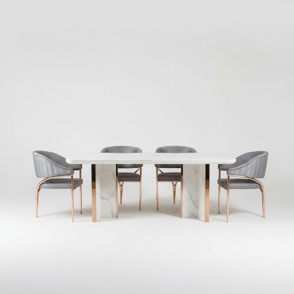 Dining table set group dining room table chair set 4x chair 5 pieces new