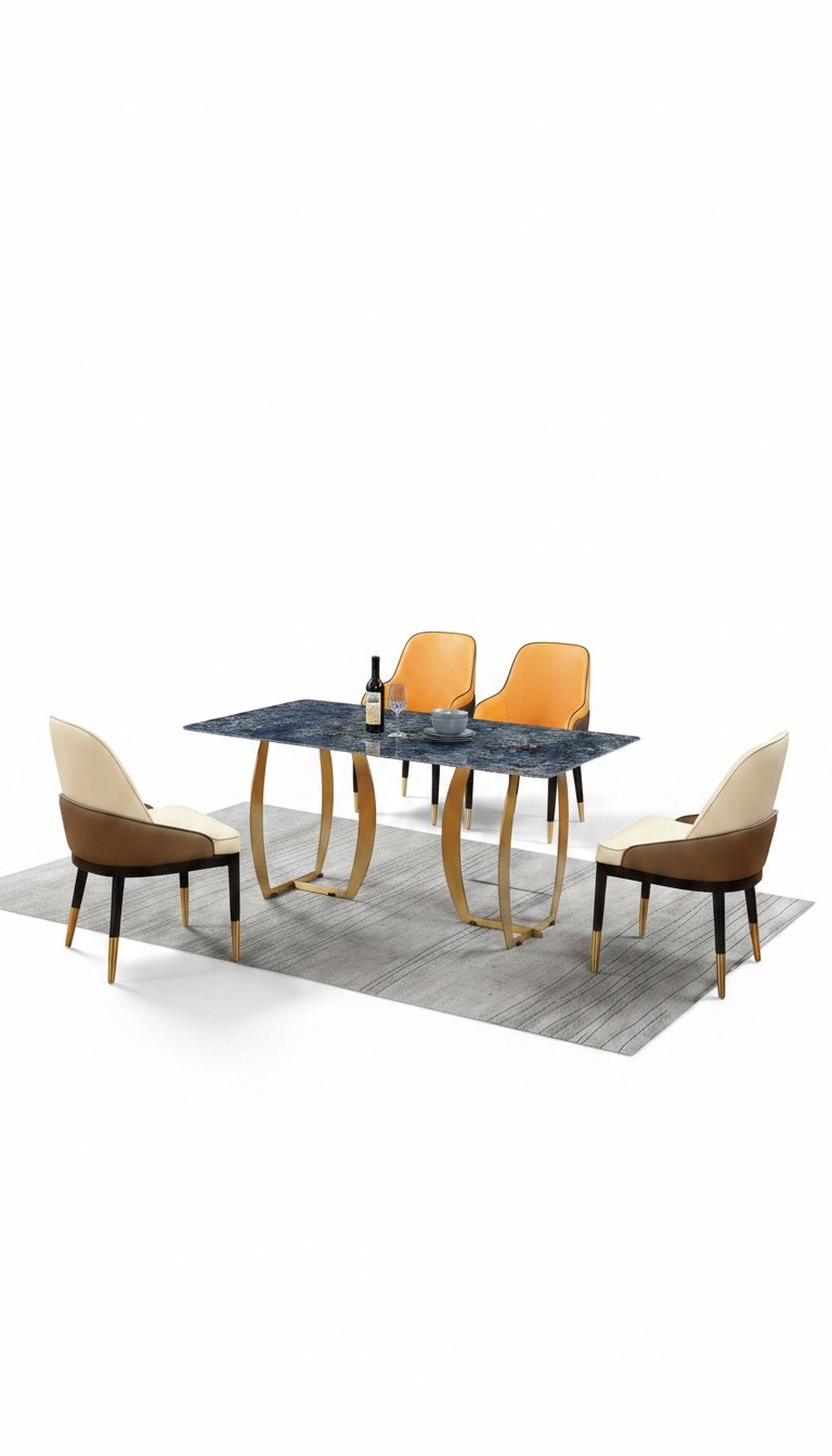 Dining table table group dining room living room set wood design tables 180x90cm !