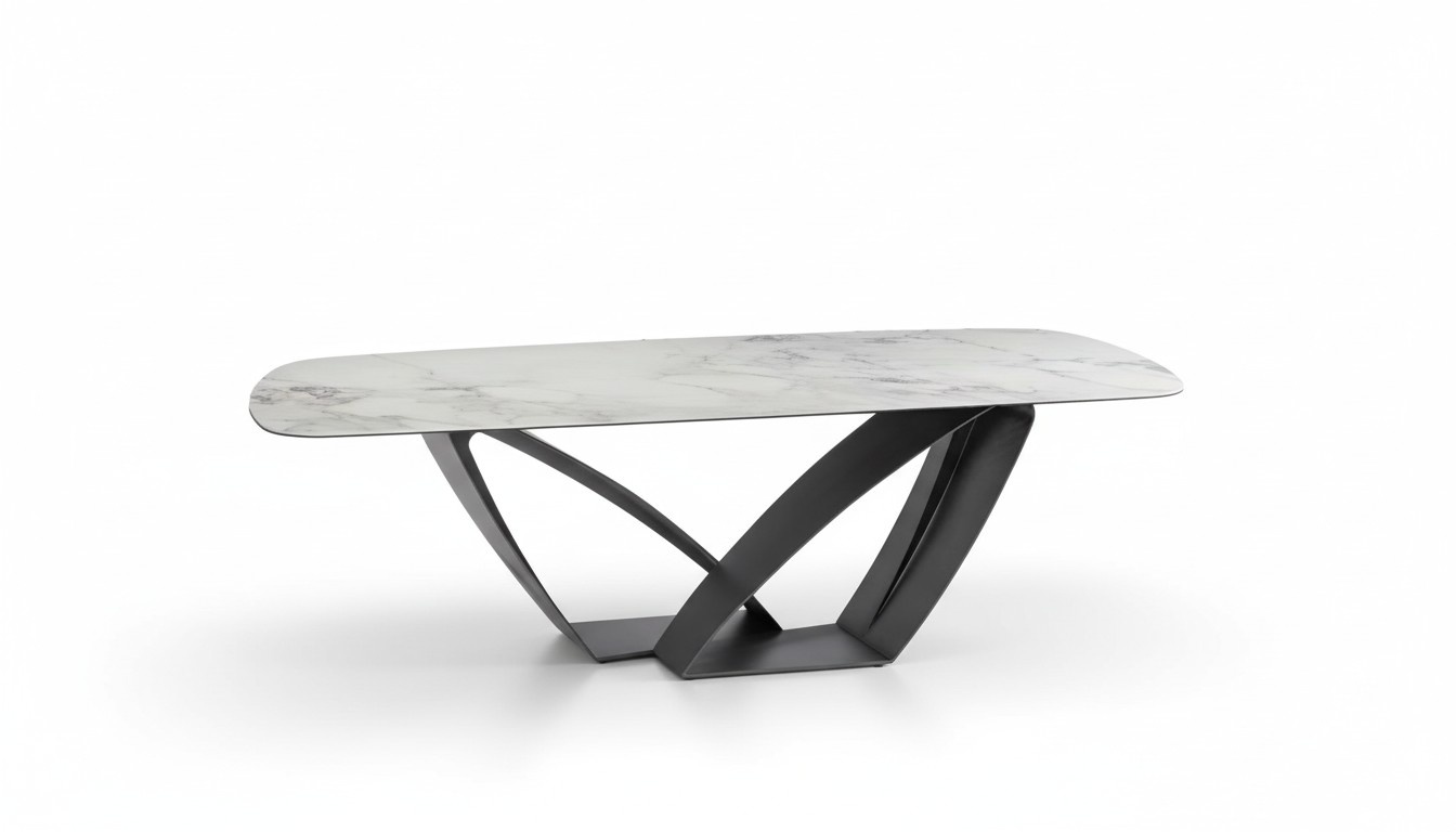 Dining table metal dining room living room set wood design luxury modern