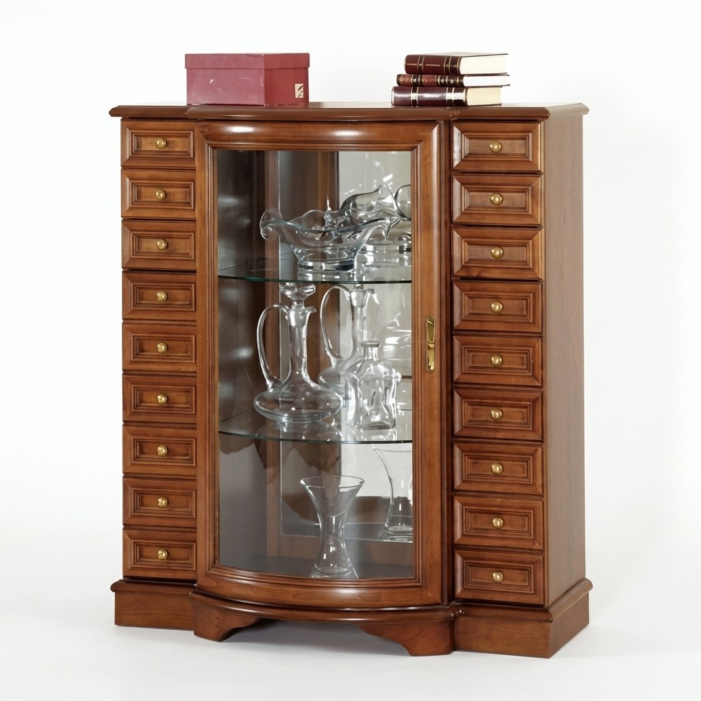 Showcase drawer cabinet glass showcase display case glass cabinet shelf showcase