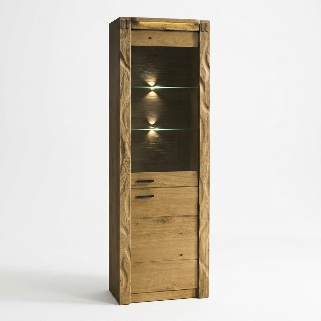 Display case glass display cabinet solid wood cabinet tall cabinet showcase