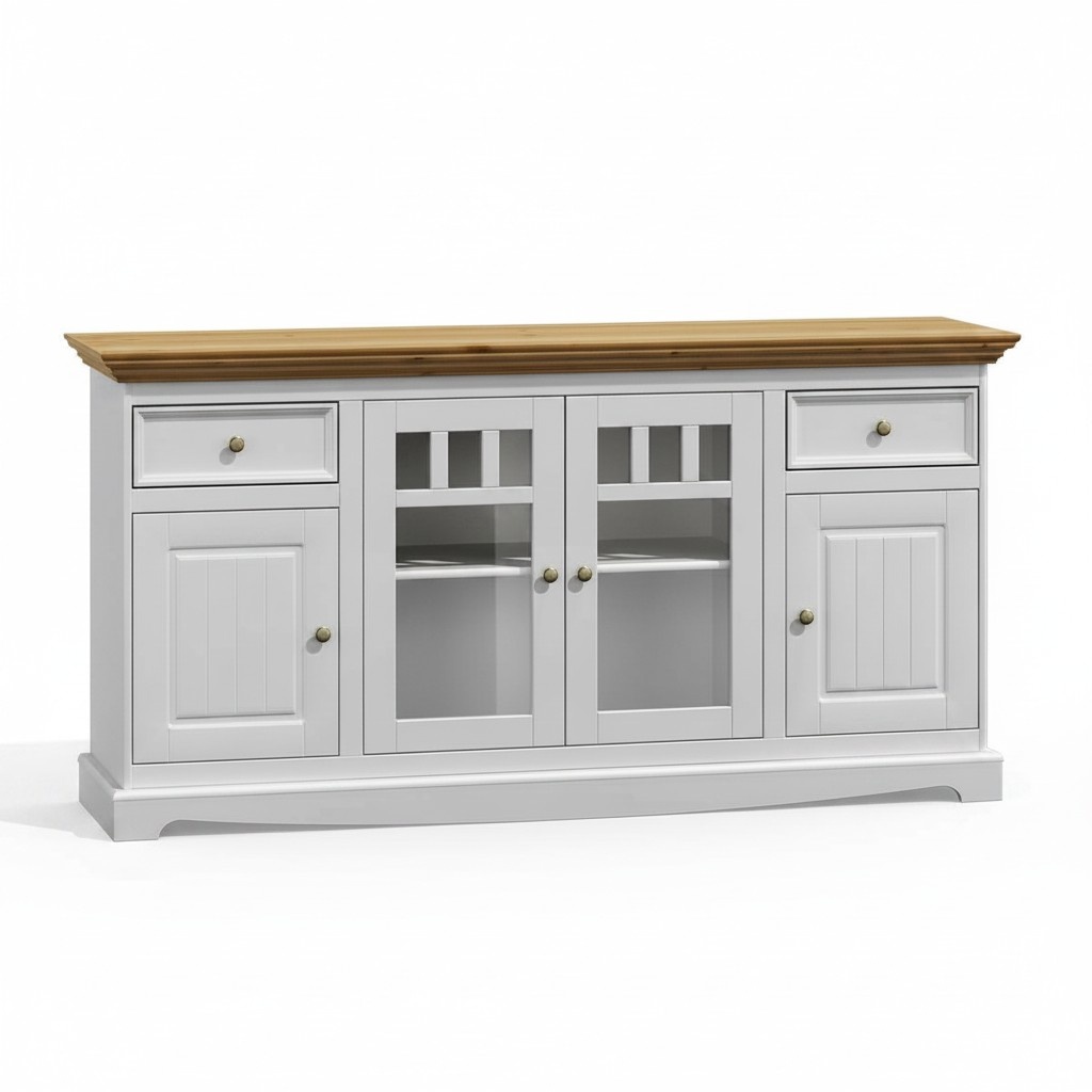 Display cabinet kitchen buffet country style shelf sideboard cabinet buffet display cabinet new