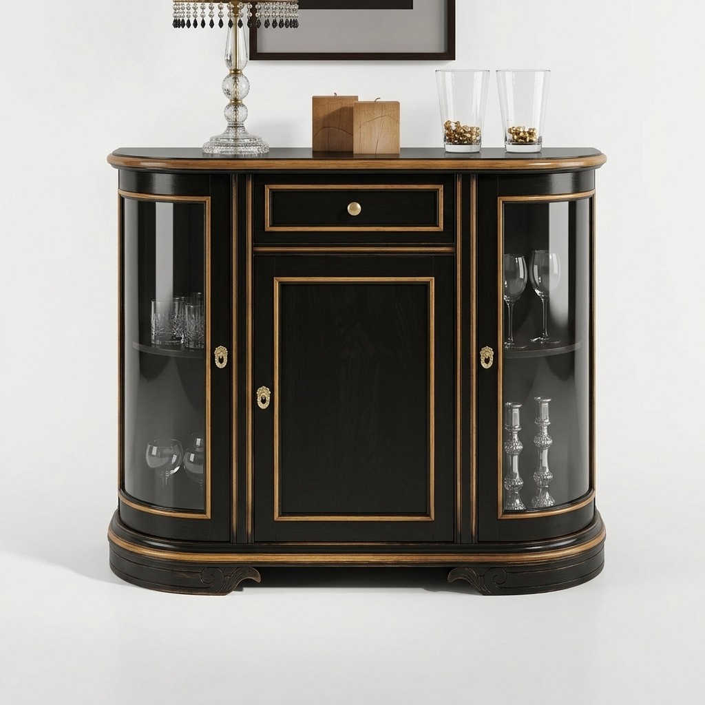 Showcase cabinet classic showcases living room furniture solid cabinets sideboard