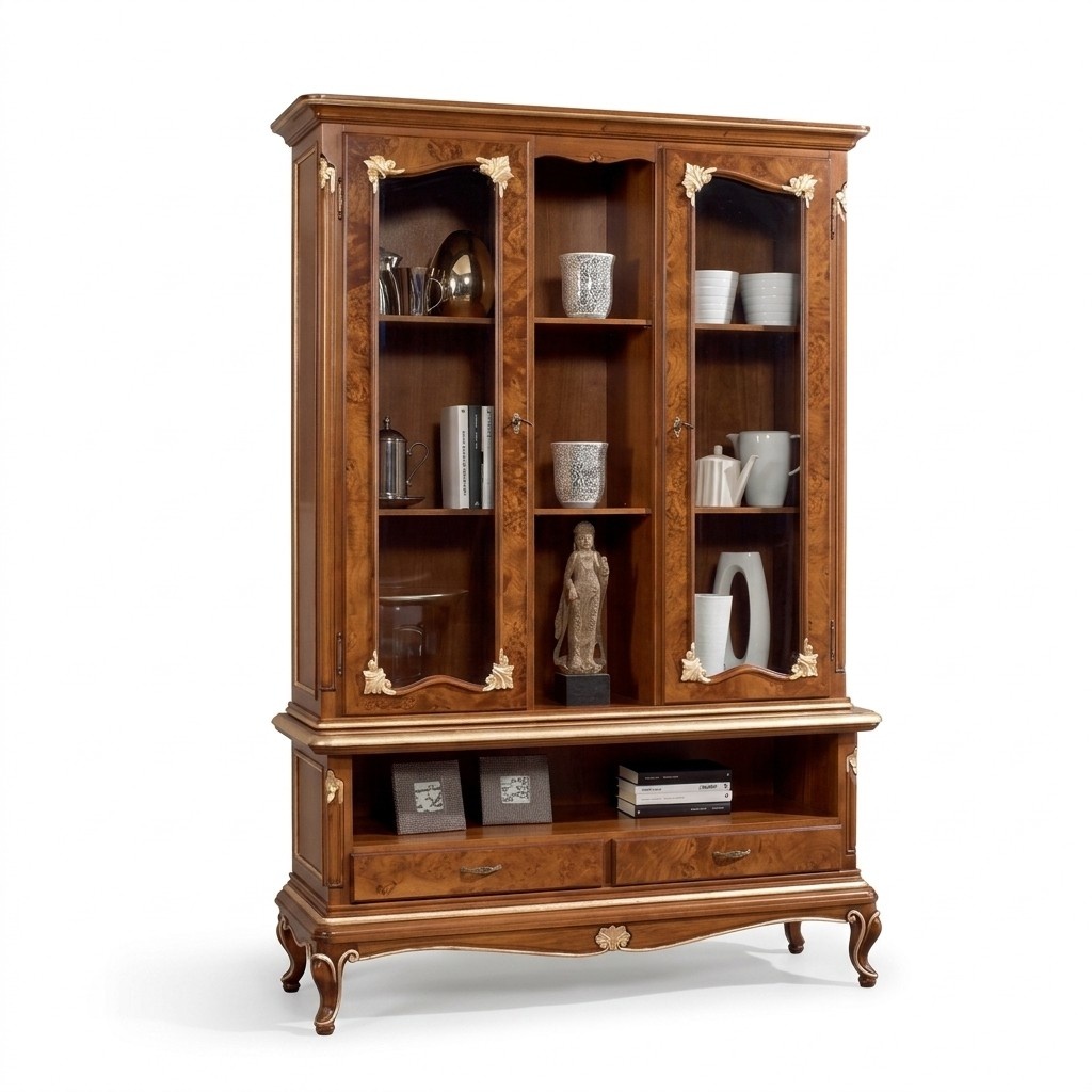 Glass Display Cabinet Cabinets Glass Cabinets Wood Sideboard Italian Furniture Brown