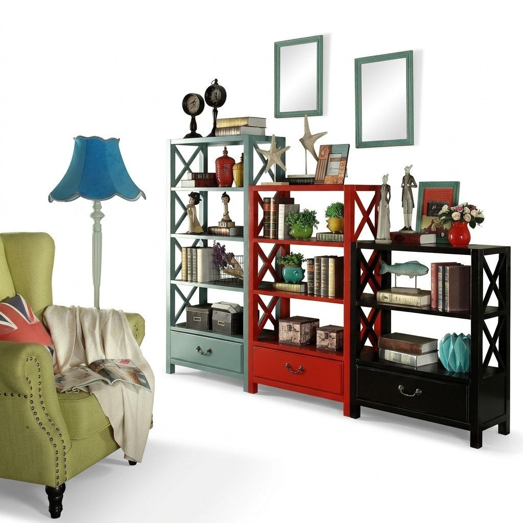 Display Cabinet Wooden Shelf Partition Designer Wooden Shelves Loft Style Cabinet