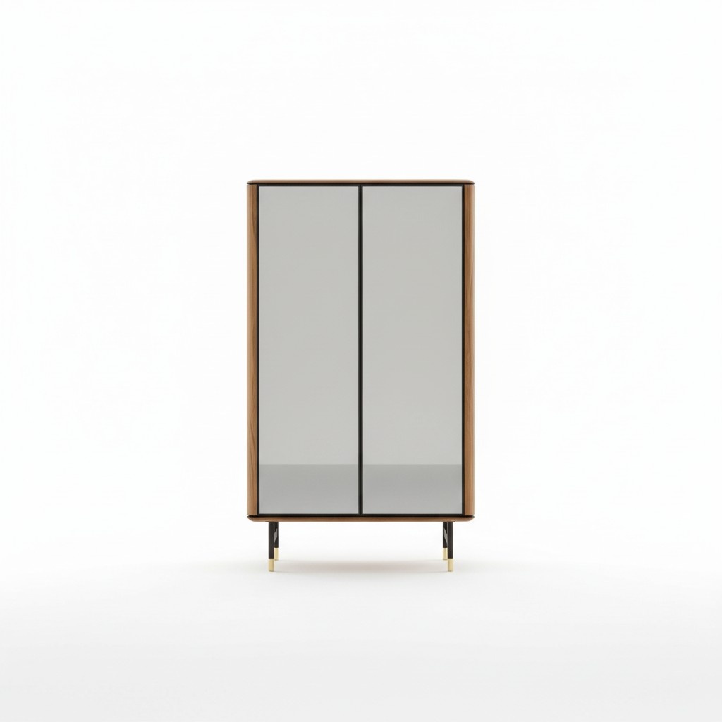 Display Cabinets Glass Bar Cupboard House Cabinets Wall Shelf Wood Living Room