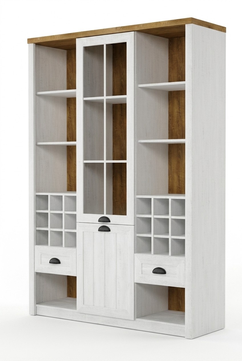 Showcases Glass Bar Cabinet House Books Cupboards Wall Shelf Wood Display Case Furniture xxl