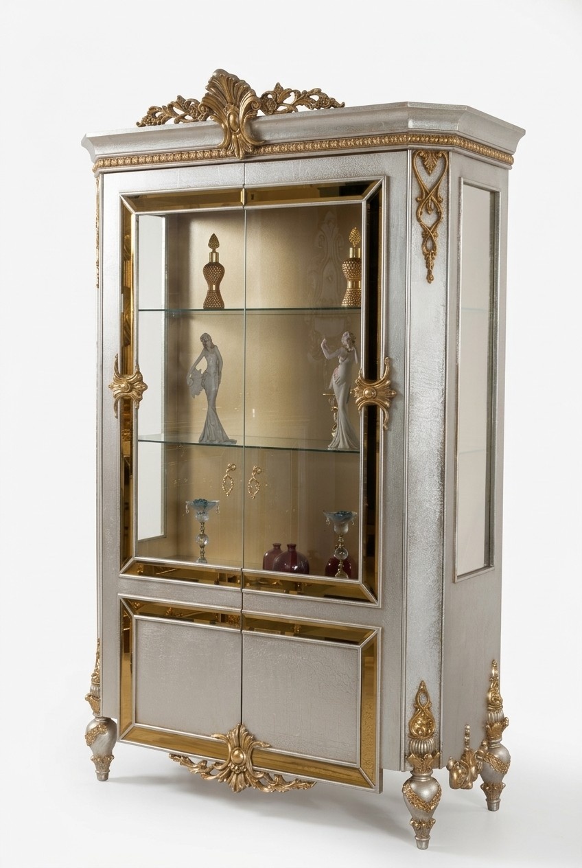 Display cabinets glass cabinet showcase living room wood sideboard Italian style