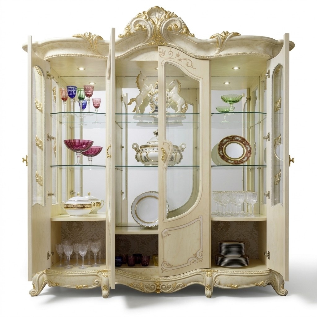 Showcases living room cabinets sideboard wood new luxury showcase cabinet classic