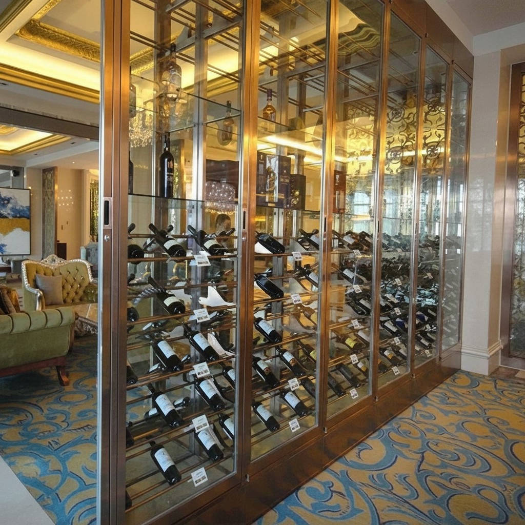 Display cabinet showcase cabinet wine cabinet glass display object cabinet