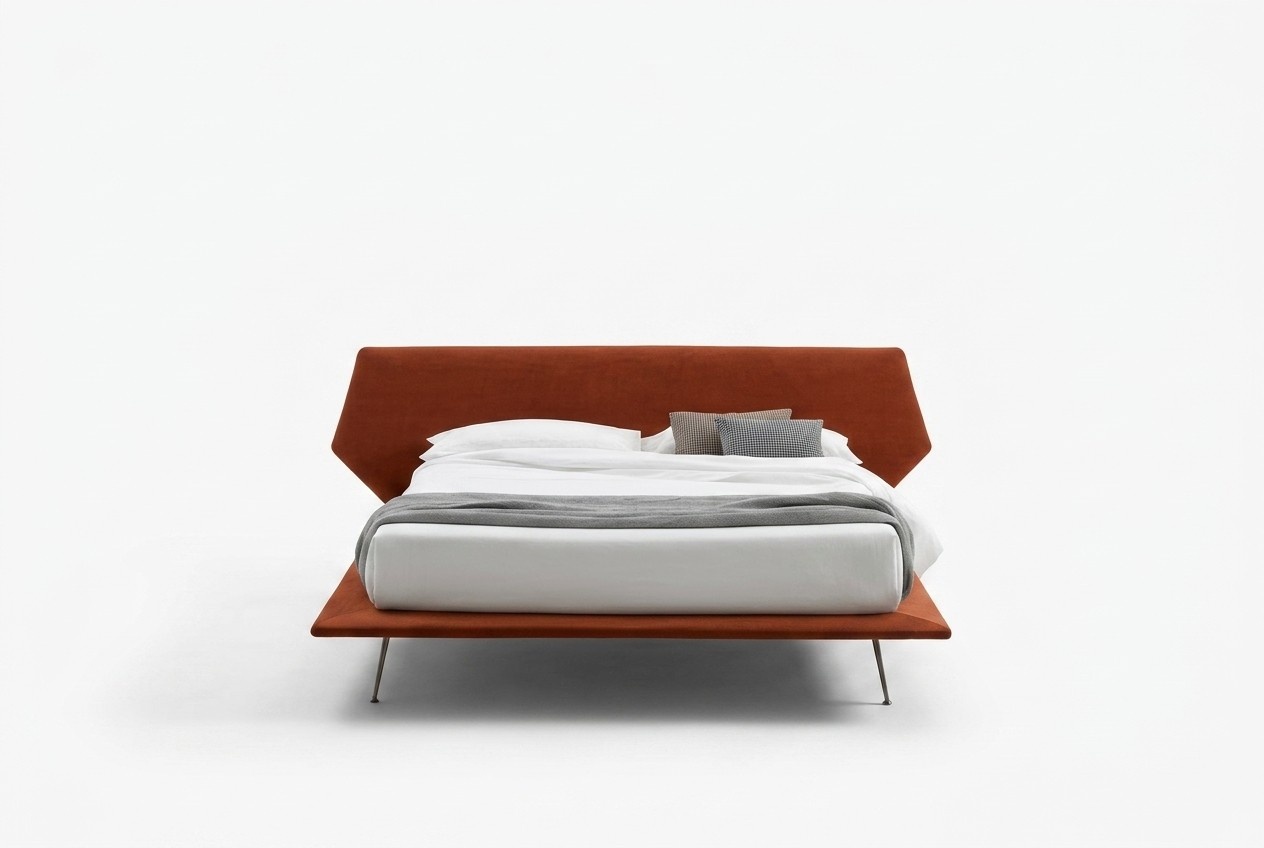 Double Bed Beds Design Upholstery Bedroom 200x200cm Modern Wood Bed Italy