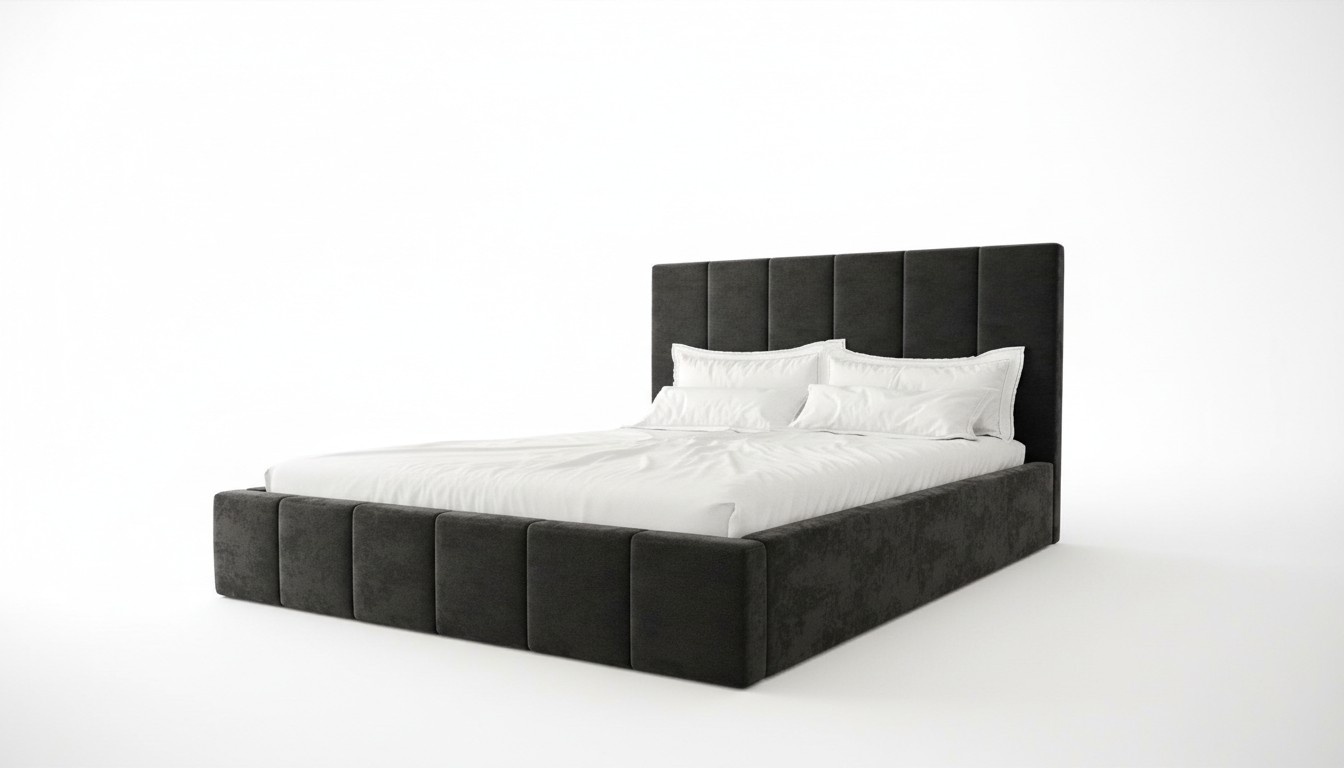 Double bed luxury velvet textile bed double bedroom design 160x200cm beds