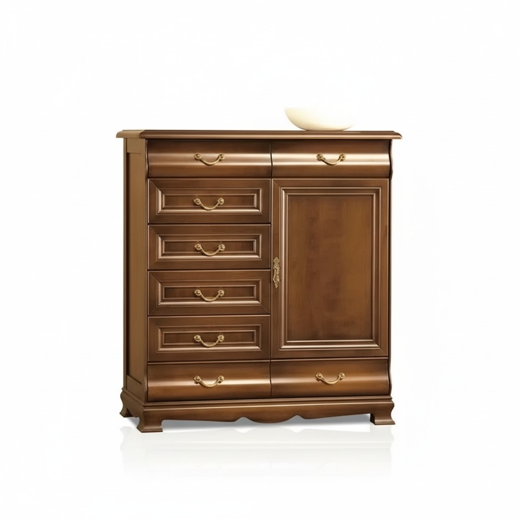 Drawers Solid Oak Chests of Drawers Sideboard Dresser Real Wood Cabinet