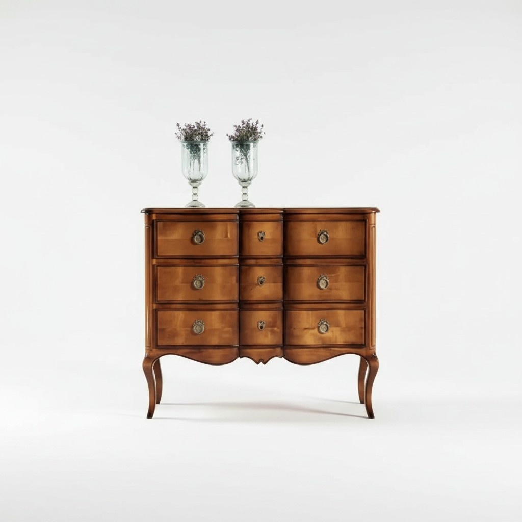 Chest of Drawers Brown Luxury Wardrobe Design Style Classic Bedroom New