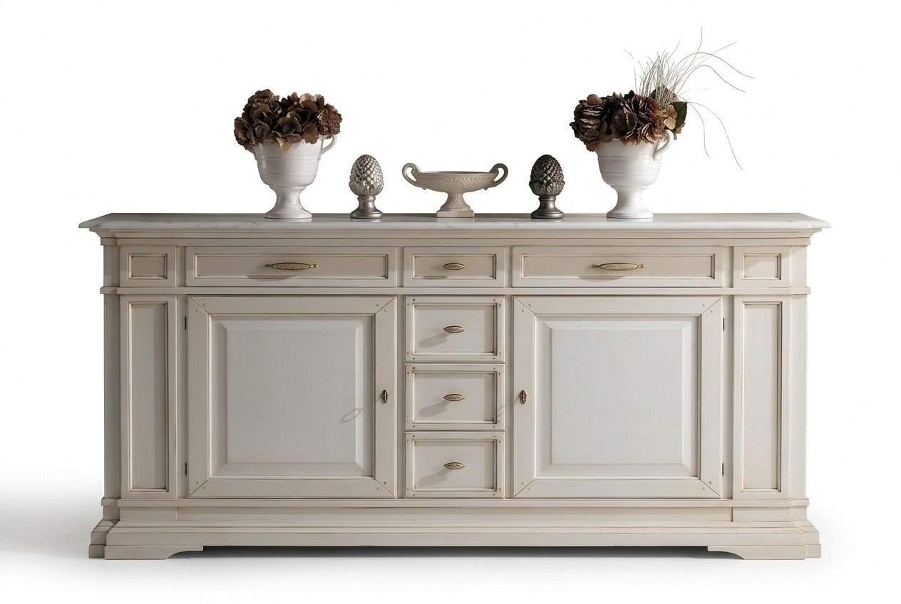 Dresser drawers wood sideboard cabinet cupboards solid chest of drawers living room