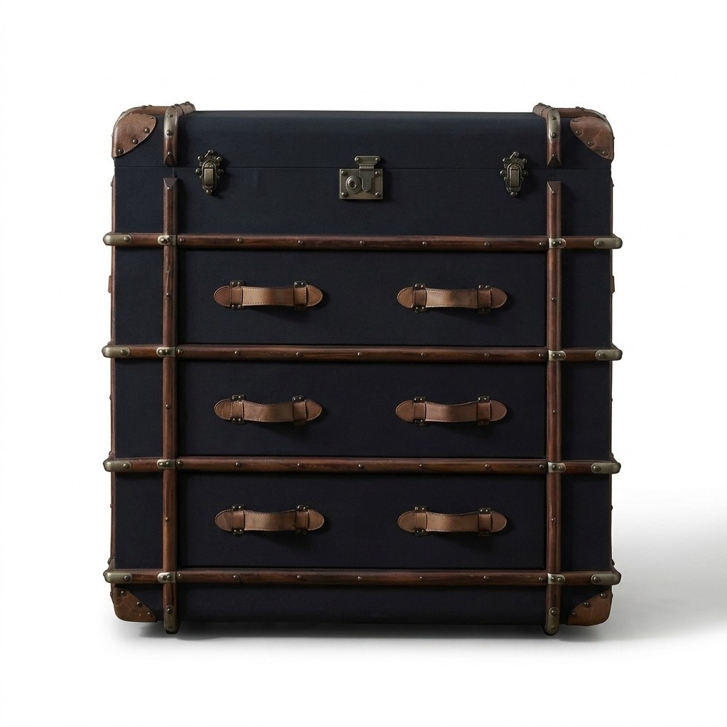 Chest of Drawers in Suitcase Style – Vintage Design, Storage Space & Retro Flair