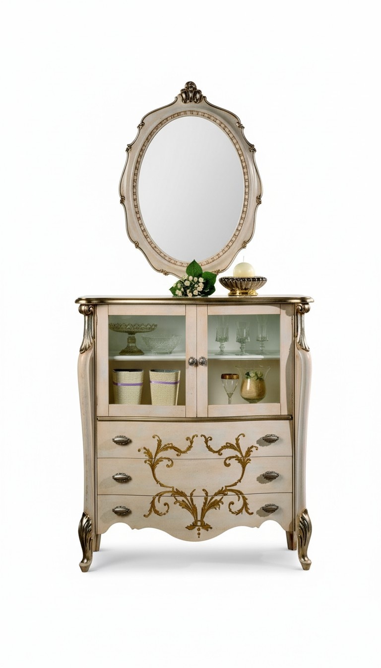 Chest of drawers sideboard cabinet shelves Italian furniture baroque rococo shelf cabinets