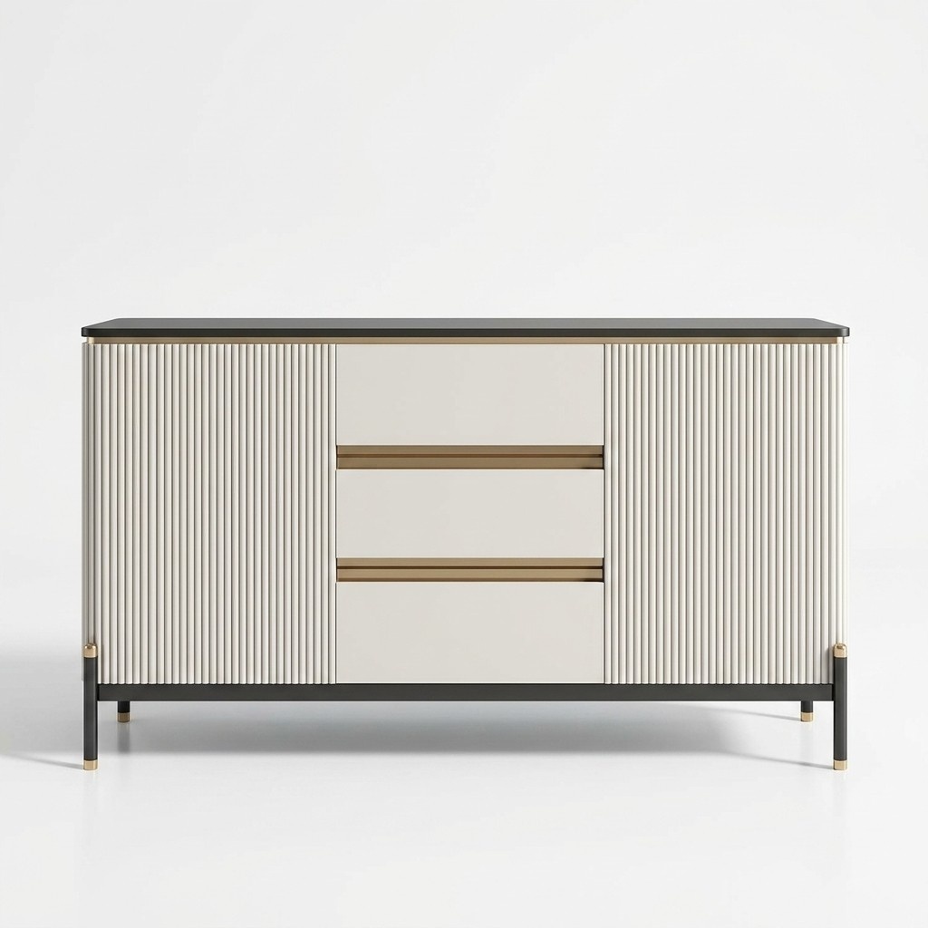 Chest of drawers white sideboard wood cabinet furniture sideboard luxury new