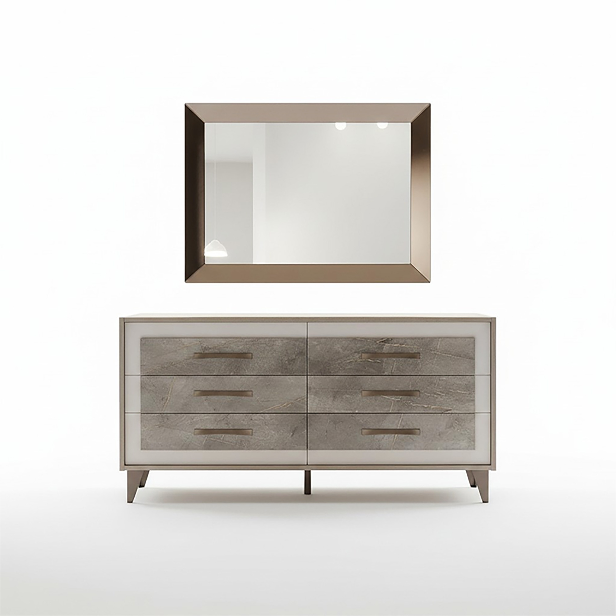 Chests of drawers cabinet mirror design furniture furniture wardrobe 2 parts. Set arredoclassic