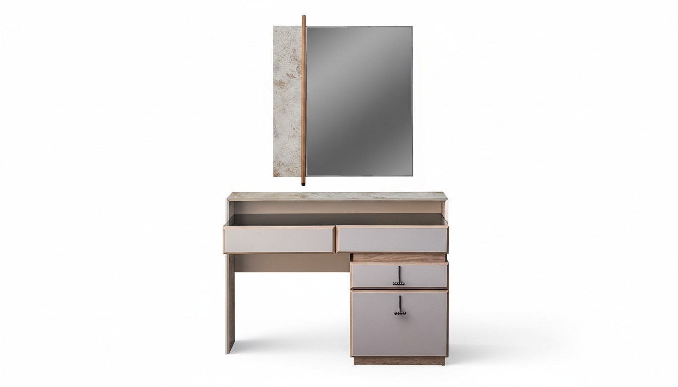 Dressing table dressing table make-up console mirror console table grey