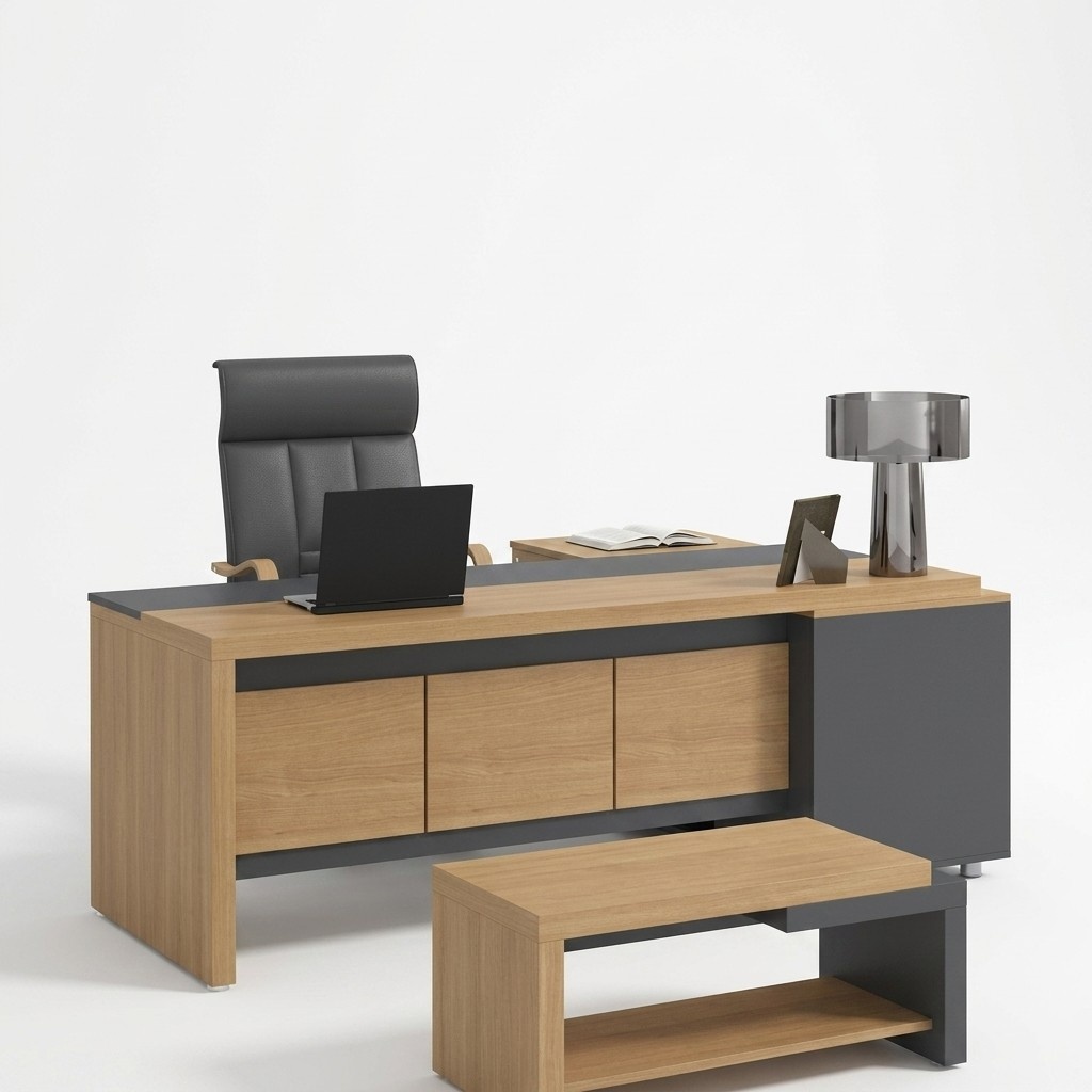 Corner screen table office furniture work desk boss office table