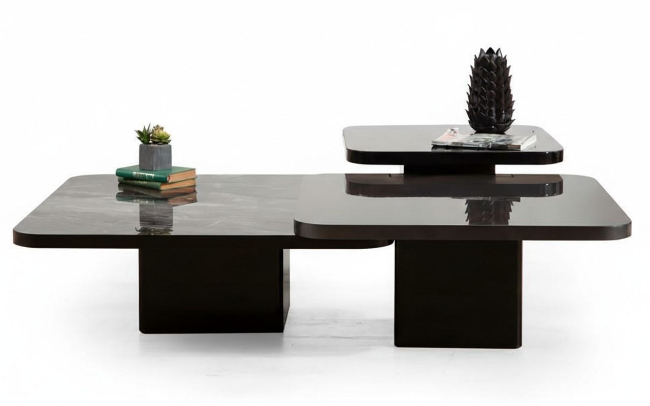 Elegant 3-piece coffee table set – timeless design, high-quality materials