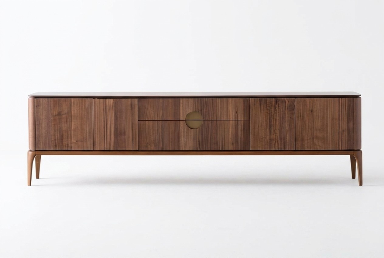 Elegant RTV TV cabinet brown TV stand console sideboard television furniture