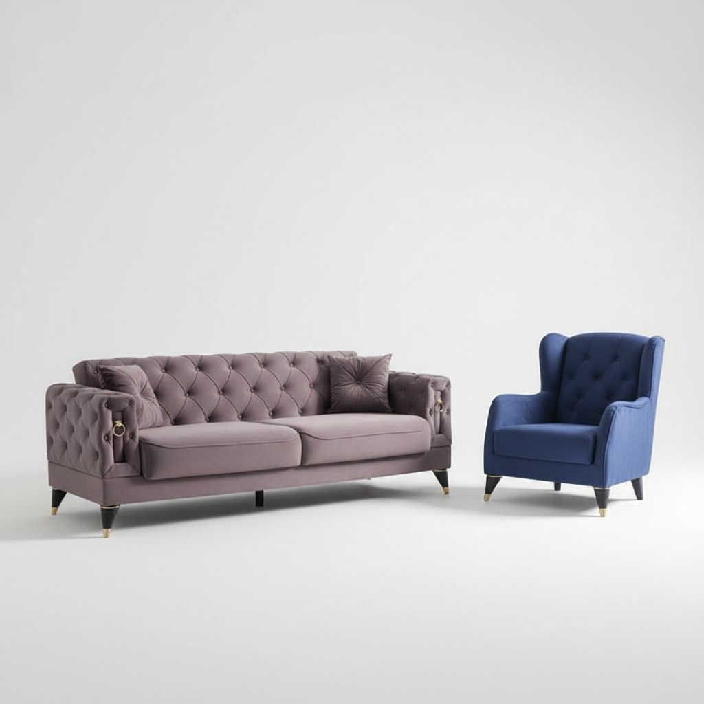 Elegant sofa set 3+3 seater Perfect combination of style and comfort