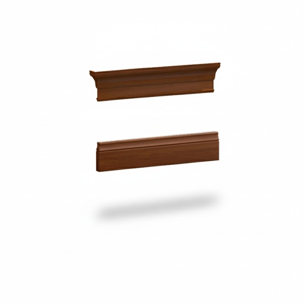 Elements baseboard crown molding for the display cabinet cabinet system BA-29